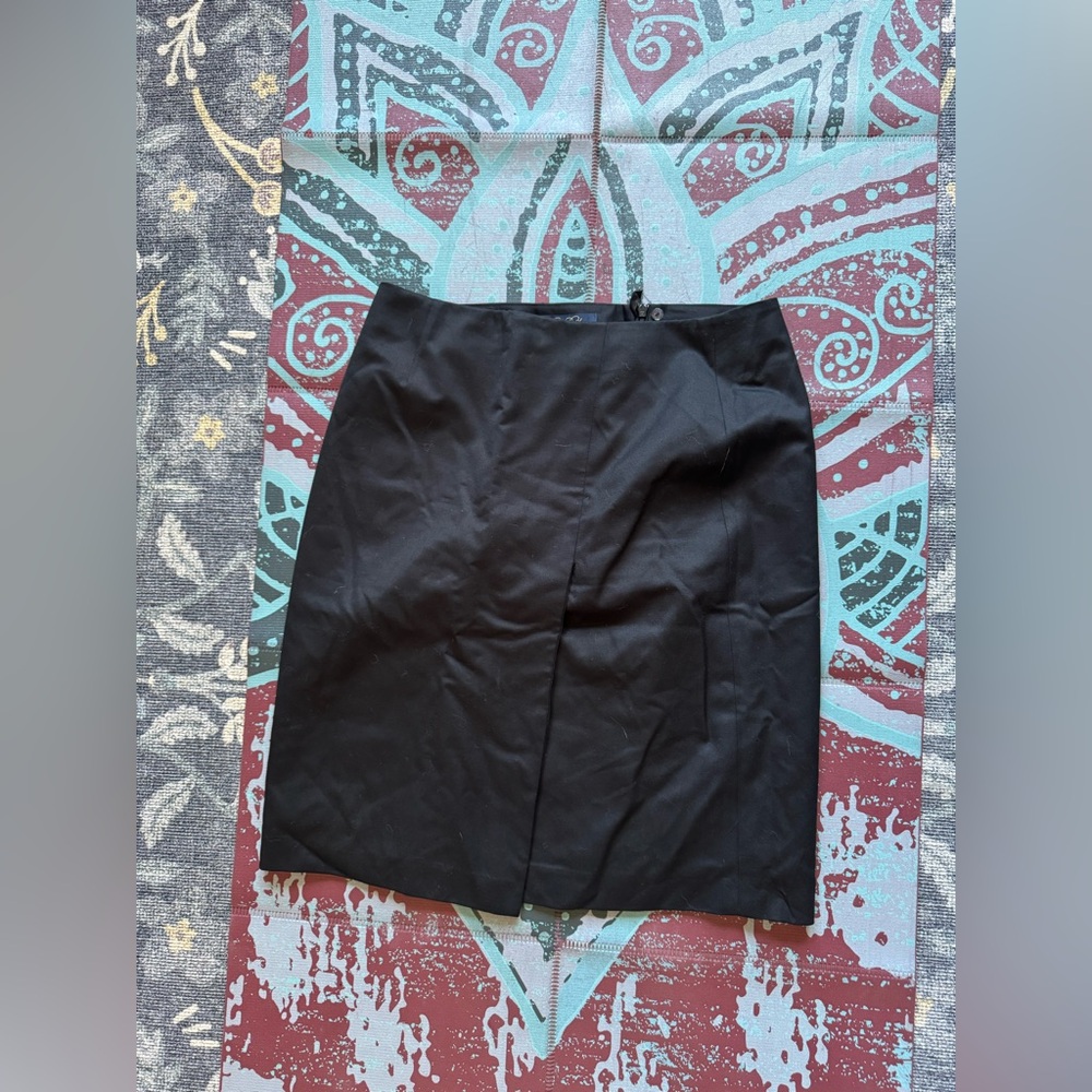 Brooks Brothers Black Wool Skirt Size Six